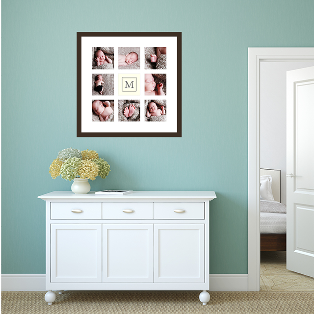 Classic custom framing with moulding & mat board.