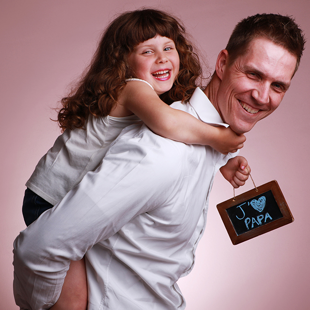 photo du père et de la fille