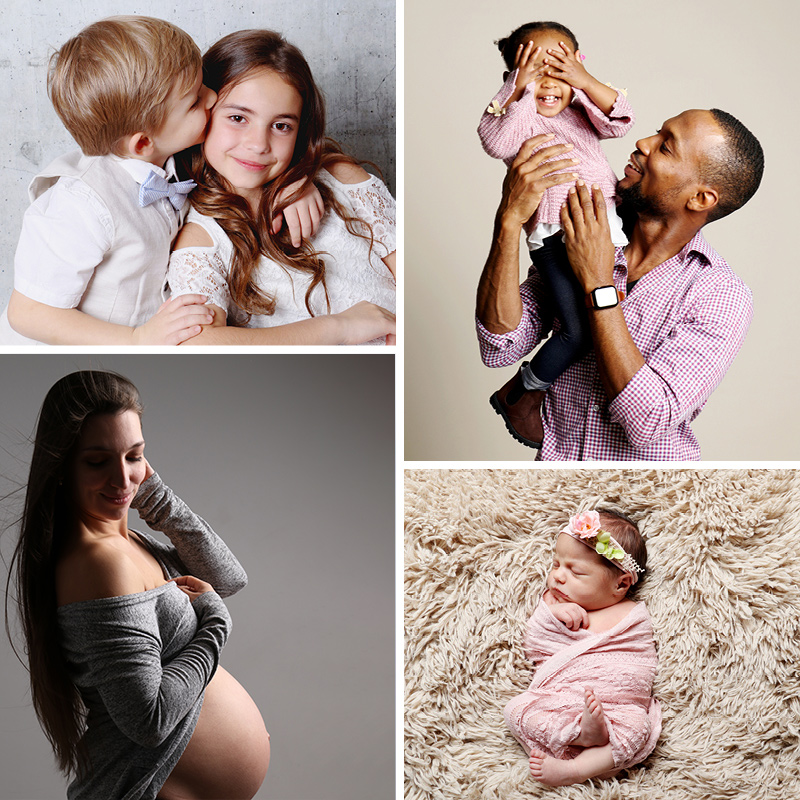 collage de photos de famille